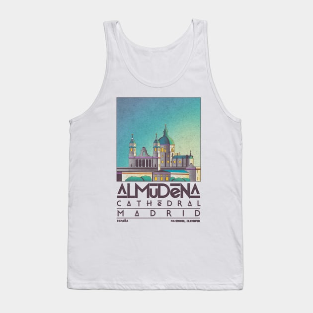 Almudena Cathedral, Madrid Tank Top by JDP Designs